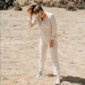 The Charlie Jumpsuit in Ecru. XS